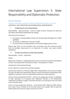 State Responsibility and Diplomatic Protection