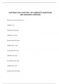HARTMAN CNA CHAPTER 7 OE COMPLETE QUESTIONS AND ANSWERS &lpar;VERIFIED&rpar;