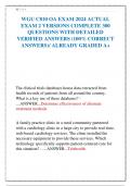 WGU C810 OA EXAM 2024 ACTUAL EXAM 2 VERSIONS COMPLETE 300 QUESTIONS WITH DETAILED VERIFIED ANSWERS &lpar;100&percnt; CORRECT ANSWERS&rpar;&sol; ALREADY GRADED A&plus;