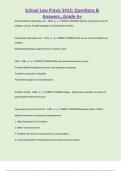 School Law Praxis 5412&semi; Questions &  Answers&hellip;Grade A&plus; 