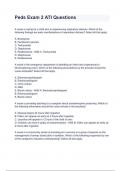 Peds Exam 2 ATI Questions With Completed & Verified Solutions Latest Update 2024&period;