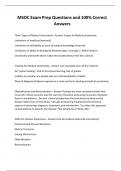 MSOC Exam Prep Questions and 100&percnt; Correct Answers