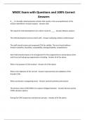 MSOC Exam with Questions and 100&percnt; Correct Answers