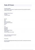 Peds ATI Exam 2024&sol;2025 Questions With Completed & Verified Solutions&period;