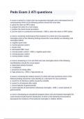 Peds Exam 2 ATI questions with verified & completed solutions latest update 2024&period;