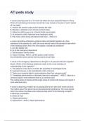 ATI peds study Exam 2024&sol;2025 Questions With Completed & Verified Solutions&period;