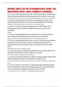 REVIEW 2023 ATI PN FUNDAMENTALS EXAM 1&2 QUESTIONS WITH 100&percnt; CORRECT ANSWERS