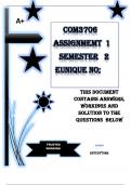 COM3706 Assignment 1 &lpar;COMPLETE ANSWERS&rpar; Semester 2 2024 - DUE August 2024