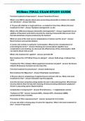 NUR661 FINAL EXAM STUDY GUIDE