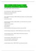 USU COMD 4500 Exam 2 With Complete Solutions 2024&sol;2025