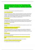 Us Constitution Exam for Teaching Cali 90 Q&A&period; With Complete Verified Solution 2024&sol;5&period;