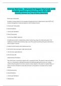 American Red Cross - Advanced Life Support Final study guide Complete questions and Answers Exam 2024-2025 &lpar;Correct Answer on Top of Every Question&rpar;
