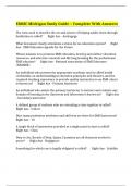 EMSIC Michigan Study Guide &ndash; Complete With Answers