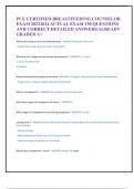 PCE CERTIFIED BREASTFEEDING COUNSELOR  EXAM 20232024 ACTUAL EXAM 150 QUESTIONS  AND CORRECT DETAILED ANSWERS&vert;ALREADY  GRADED A&plus;