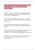 NEW JERSEY LIFE AND HEALTH EXAM 2024&sol;2025 WITH 100&percnt; ACCURATE SOLUTIONS