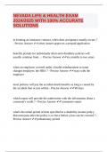 NEVADA LIFE & HEALTH EXAM 2024&sol;2025 WITH 100&percnt; ACCURATE SOLUTIONS