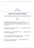 UDAP DCF EXAM 2024&sol;2025 WITH GUARANTEED ACCURATE ANSWERS &vert;VERIFIED 