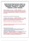 ASAP ED 500 EXAM ACTUAL EXAM &vert; ALL QUESTIONS AND CORRECT DETAILED ANSWERS &vert; GRADED A&plus; &vert; VERIFIED VERSION &vert; LATEST VERSION