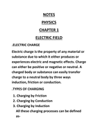 ELECTRIC FIELD AND FIELD LINES