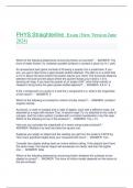 PHYS Straighterline Exam &lpar;New Version June 2024&rpar;