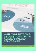 WGU D366 SECTION 2 &vert; 93 QUESTIONS &vert; WITH ALREADY PASSED SOLUTIONS&excl;&excl;