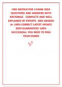 FIRE INSTRUCTOR 3 EXAM 2024 QUESTIONS AND ANSWERS WITH RATIONALE   COMPLETE AND WELL EXPLAINED BY EXPERTS  AND GRADED A&plus; 100&percnt; CORRECT LATEST UPDATE 2024 GUARANTEED 100&percnt; SUCCESS&lbrack;ALL YOU NEED TO PASS YOUR EXAMS