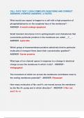CELL PHYS TEST 3 &vert;2024 COMPLETE QUESTIONS AND CORRECT  ANSWERS &lpar;VERIFIED ANSWERS &rpar; A RATED&period;