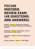 FSC100 MIDTERM REVIEW EXAM &lpar;48 QUESTIONS AND ANSWERS&rpar;&period;