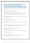 BIOLOGY PROCTORED EXAM PENN FOSTER 2024  ACTUAL EXAM&sol;PENN FOSTER BIOLOGY  PROCTORED EXAM LATEST 200 QUESTIONS AND  CORRECT ANSWERS&lpar;VERIFIED ANSWERS&rpar;&vert;AGRADE