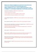 BIOLOGY PROCTORED EXAM PENN FOSTER 2024  ACTUAL EXAM&sol;PENN FOSTER BIOLOGY  PROCTORED EXAM LATEST 200 QUESTIONS AND  CORRECT ANSWERS&lpar;VERIFIED ANSWERS&rpar;&vert;AGRADE