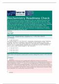 WGU C785 Biochemistry 2nd  OA Readiness Check with new assessment-style questions and answers &lpar;2024&sol;2025&rpar; with complete solutions