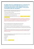 FLORIDA DENTAL JURISPRUDENCE LATESTEXAM  VERSION AND STUDY GUIDE 2023-2024 ACTUAL  EXAM 200 QUESTIONS AND CORRECT DETAILED  ANSWERS&vert;ALREADY GRADED A