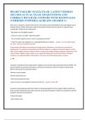 HEART FAILURE NCLEX EXAM LATEST VERSION 2023-2024 ACTUAL EXAM 120 QUESTIONS AND  CORRECT DETAILED ANSWERS WITH RATIONALES  &lpar;VERIFIED ANSWERS&rpar; &vert;ALREADY GRADED A&plus; 