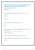 MOSQUITO CONTROL EXAM 100 QUESTIONS AND CORRECT  ANSWERS 2023-2024 LATEST ALREADY GRADED A&plus;