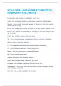 STNA PRACTICE TEST QUESTIONS WITH UPDATED AND VERIFIED ANSWERS