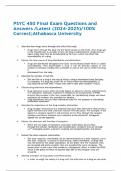 PSYC 450  Full Solution Pack 2024&semi;Everything you need to pass PSYC 450 is here&semi;Guaranteed success&period;&period;AU