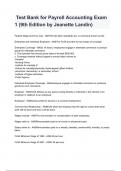  Test Bank for Payroll Accounting Exam 1 &lpar;9th Edition by Jeanette Landin&rpar;