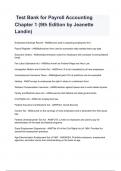  Test Bank for Payroll Accounting Chapter 1 &lpar;9th Edition by Jeanette Landin&rpar;
