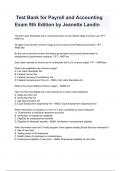  Test Bank for Payroll and Accounting Exam 9th Edition by Jeanette Landin