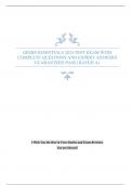 GFEBS ESSENTIALS 2024 TEST EXAM WITH COMPLETE QUESTIONS AND EXPERT ANSWERS GUARANTEED PASS &vert; RATED A&plus;