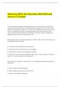 Med-Surg HESI Test Questions 2024&sol;2025 and Answers A Graded