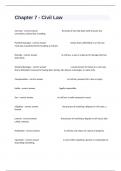 Chapter 7 - Civil Law Practice Exam Questions And Answers Guaranteed Success&period;