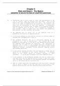 Chapter 6 Risk and Return&colon; The Basics ANSWERS TO SELECTED END-OF-CHAPTER QUESTIONS