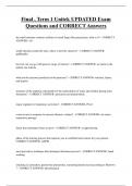 Final &comma; Term 1 Unitek UPDATED Exam  Questions and CORRECT Answers