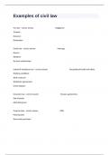 Examples of civil law Assessment Questions And Complete Detailed Answers&period;