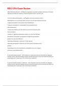 REG CPA questions with verified answers