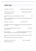SNAP Quiz Complete Questions And Correct Detailed Answers&period;