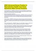 Clinical Nurse Leader &lpar;CNL&rpar; Certification Exam Questions With Answers New Update Current Edition