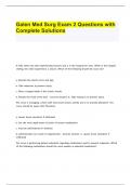 Galen Med Surg Exam 2 Questions with Complete Solutions&period;