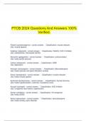  PTCB 2024 Questions And Answers 100&percnt; Verified&period;